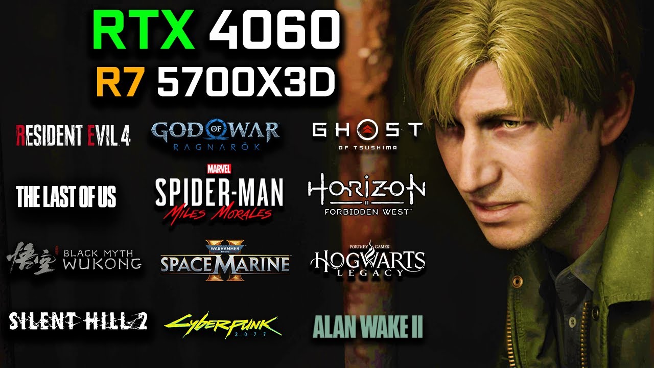 RTX 4060 & Ryzen 7 5700X3D | RT + DLSS FG | Test in 40 Games | Detailed Gaming Test | Late 2024