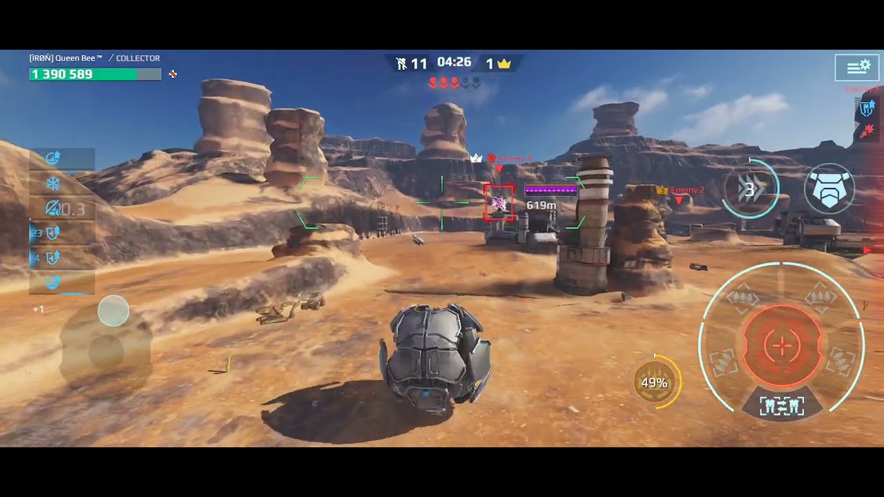 Running FFA in war robots 