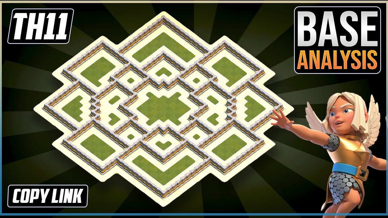 THE BEST TH11 HYBRID/TROPHY Base 2021!! COC Town Hall 11 (TH11) Trophy Base Design - Clash of Clans