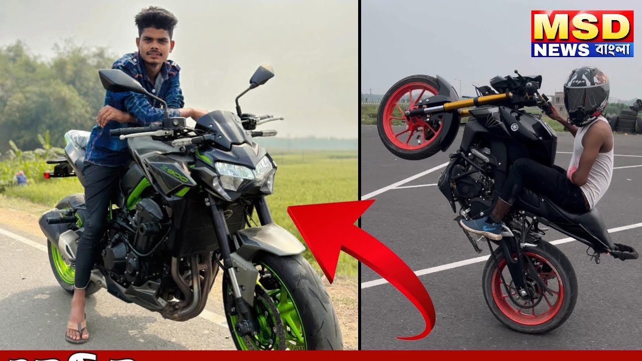 বাইক স্টান্ট ভাইরাল, ১২ লক্ষের বাইক কিনে চমকে দিল ডোমকলের এক গ্যারেজের মেকানিক