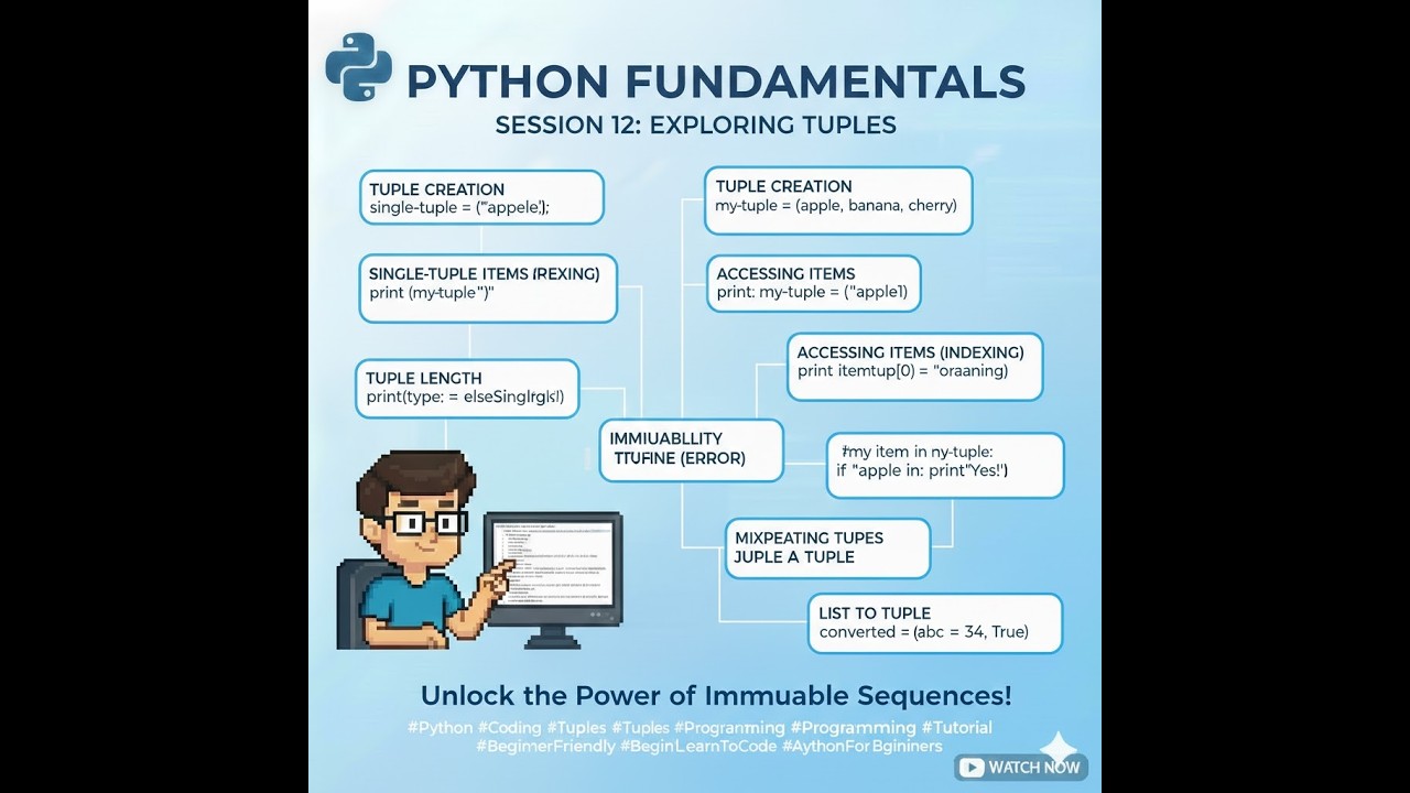 آموزش Python جلسه دوازدهم | Tuple در پایتون به زبان ساده