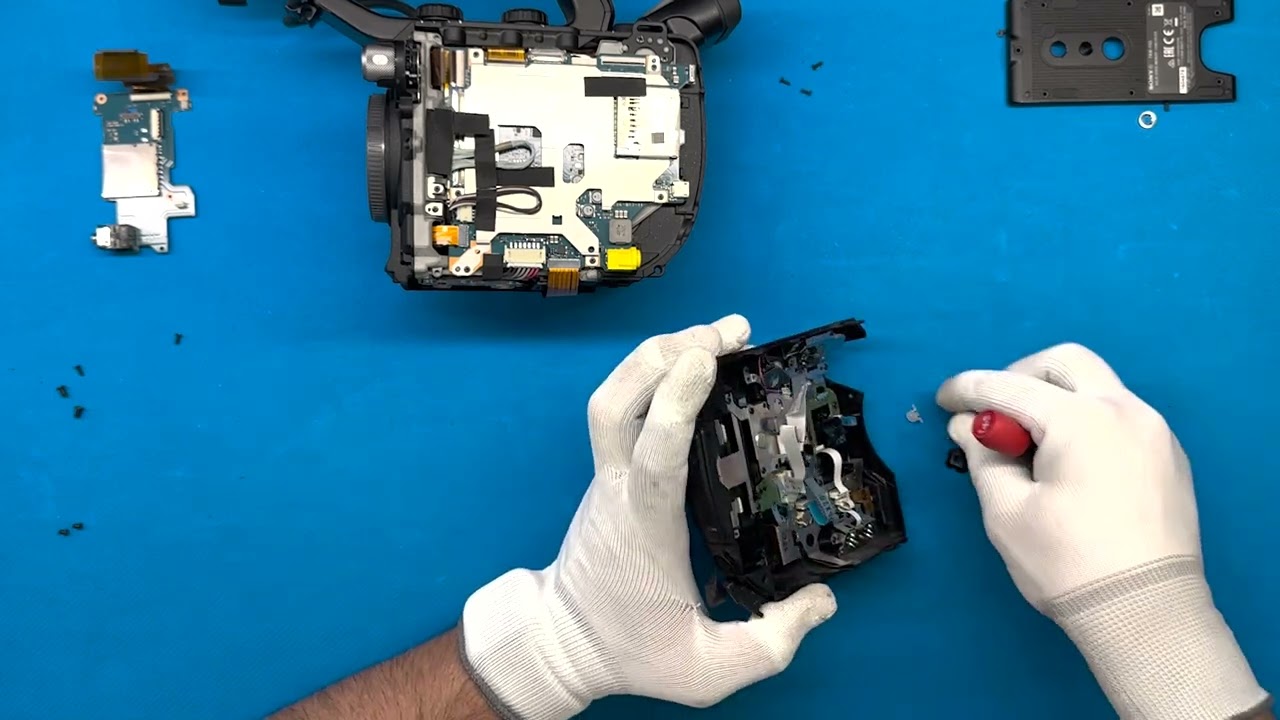 How to repair Sony camcorder PXW-FS5 - defective scroll button (restoration)