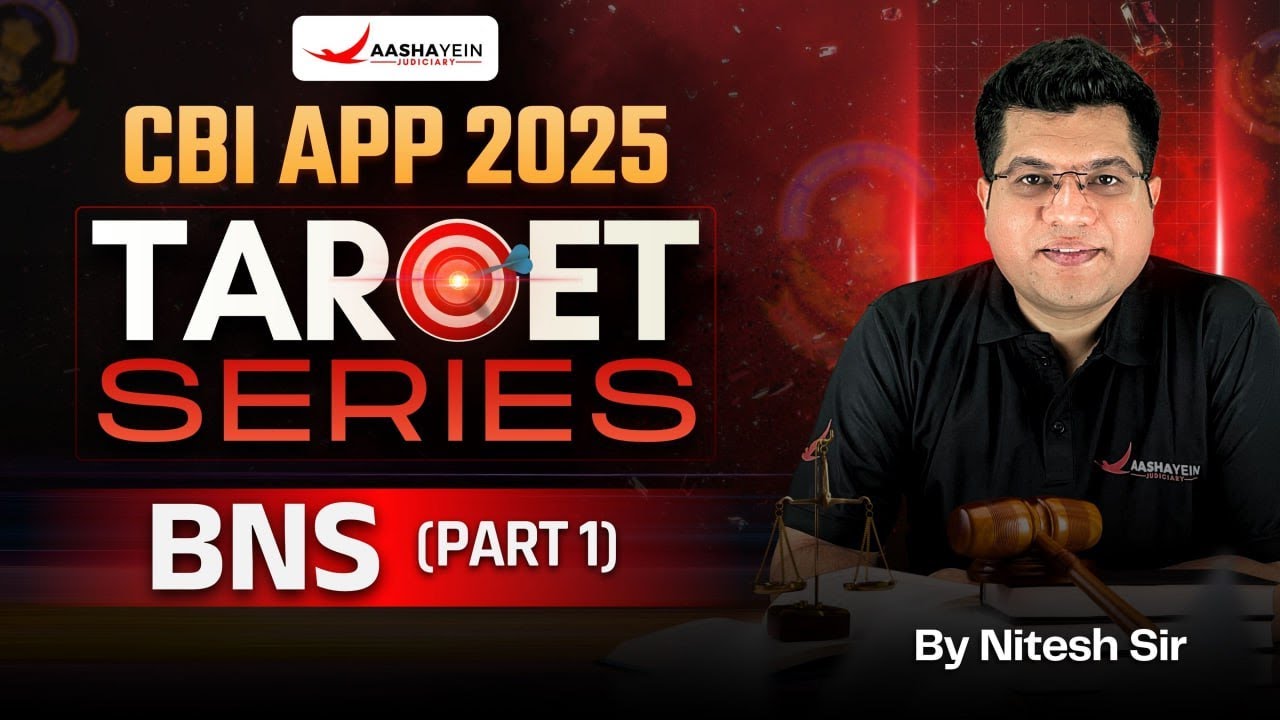 CBI APP 2025 BNS MCQ (Part 1) 🔥| Previous Year Based MCQ | CBI APP Target Series by Nitesh Sir