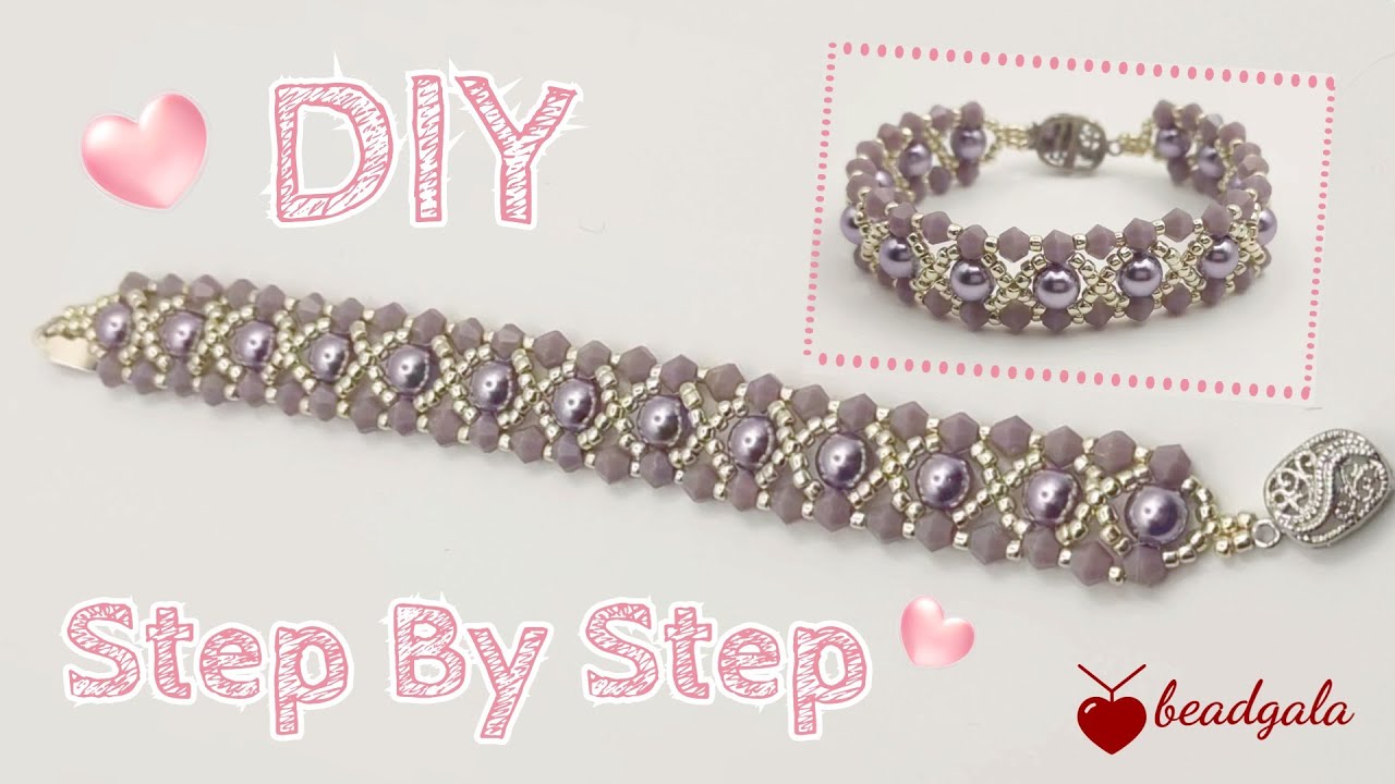 How to make a  bracelet/ Very easy/Step by step/Beading beginner can also learn