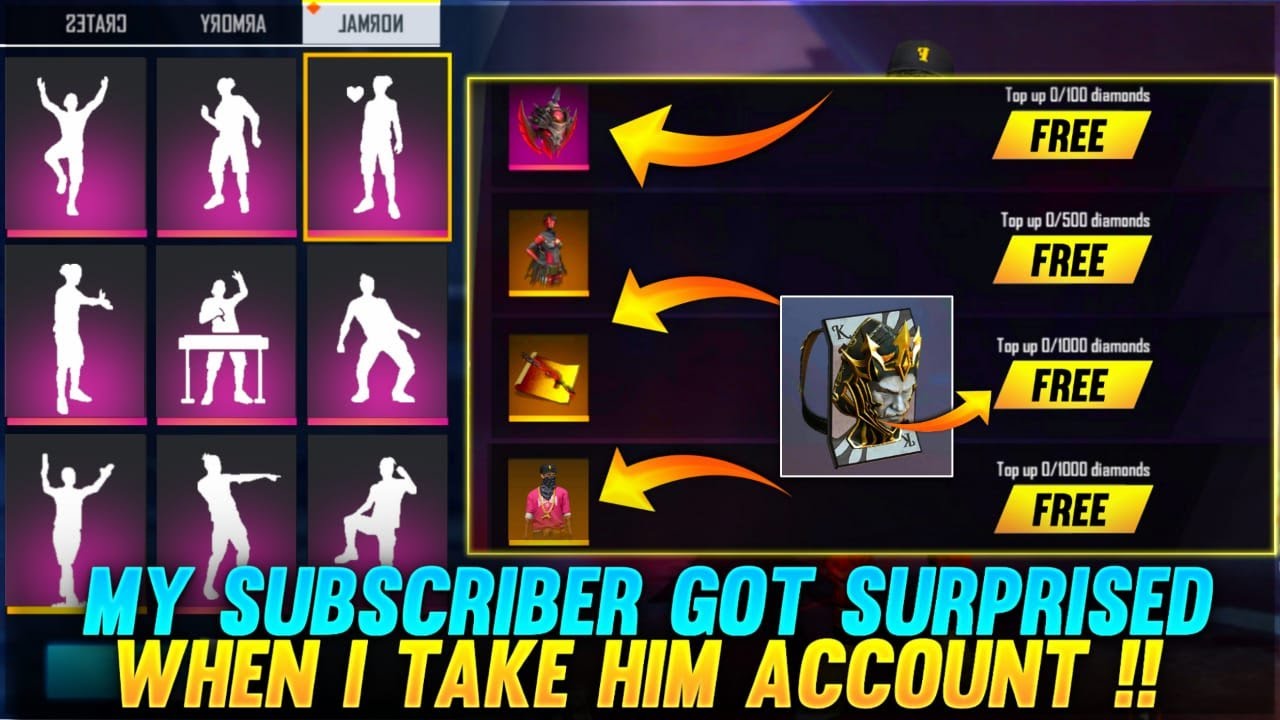 I GOT EMOTES, NEW APOCLYPTIC M1014 SKIN 😲 AND BUNDLES IN SUBSCRIBER ACCOUNT  - GARENA FREE FIRE