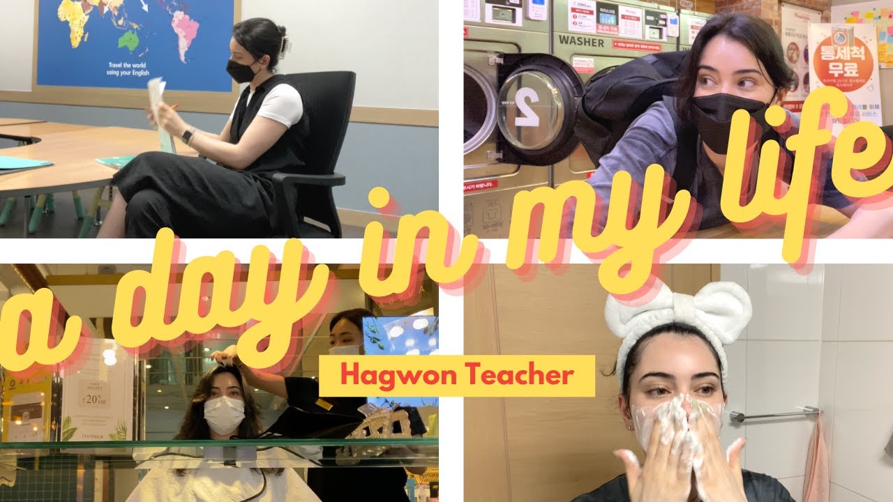 Day in My Life: English Teacher in Korea | Kindy Classes, Hair Salon, Laundry & Evening Routine