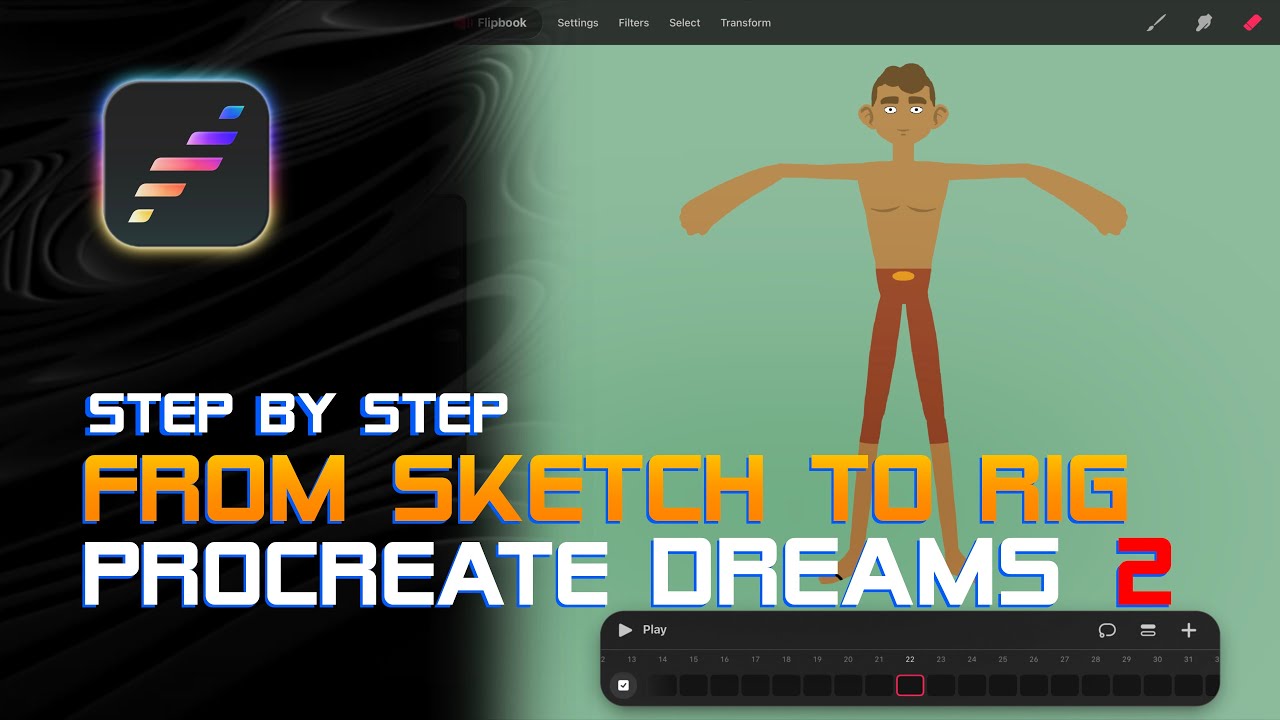 От эскиза до рига шаг за шагом в Procreate Dreams 2 от @enrirdf