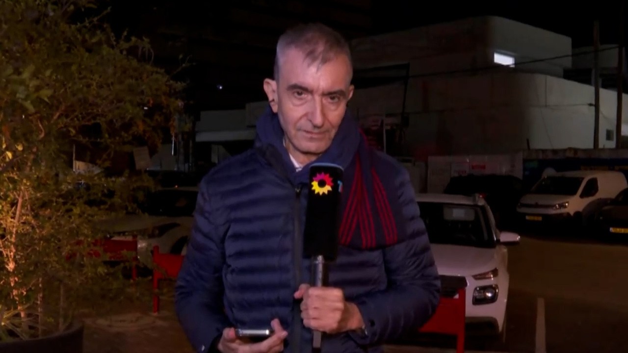 NELSON CASTRO, DESDE TEL AVIV, EXPLICA POR QUÉ NO ESTÁ USANDO CASCO Y CÓMO SE VIVE EL CONFLICTO