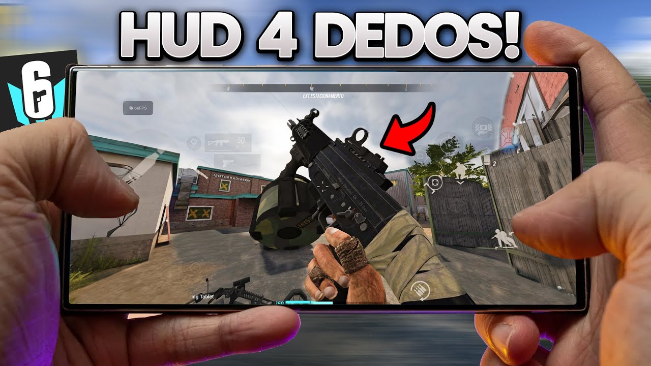 O MELHOR HUD para o RAINBOW SIX MOBILE?! *HUD de 4 DEDOS FÁCIL*