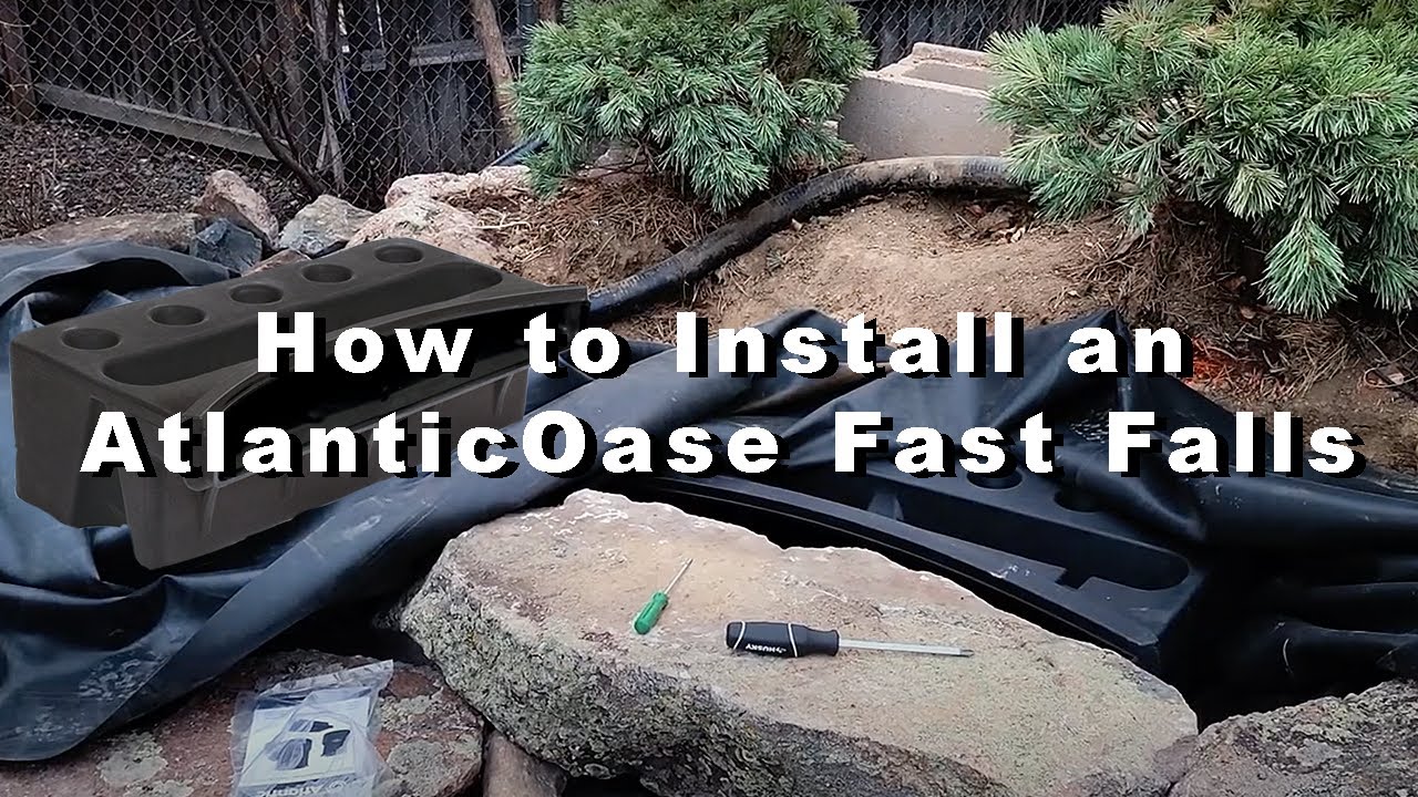How to install an @AtlanticOase Fast Falls. #waterfall #waterfeature #koipond #how