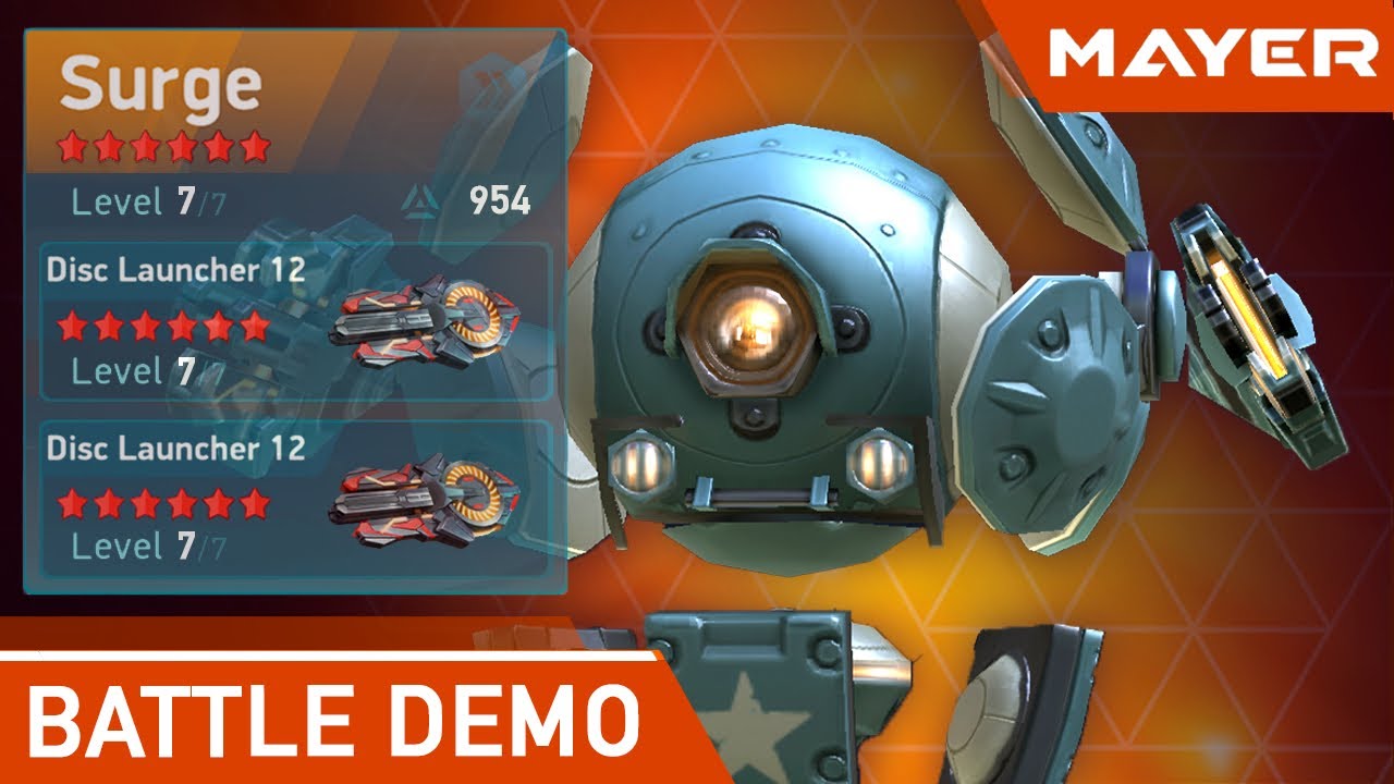 Some buff? 📀 Disc Launcher 12, Surge | Mech Arena