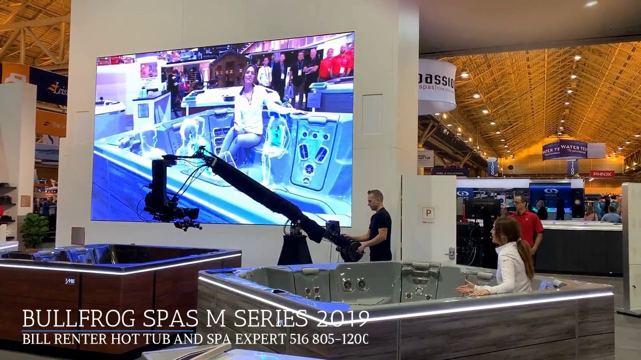 Bullfrog Spas M Series Reveal at the Pool and Spa Show 2019 Bill Renter- BestHotTubs.com