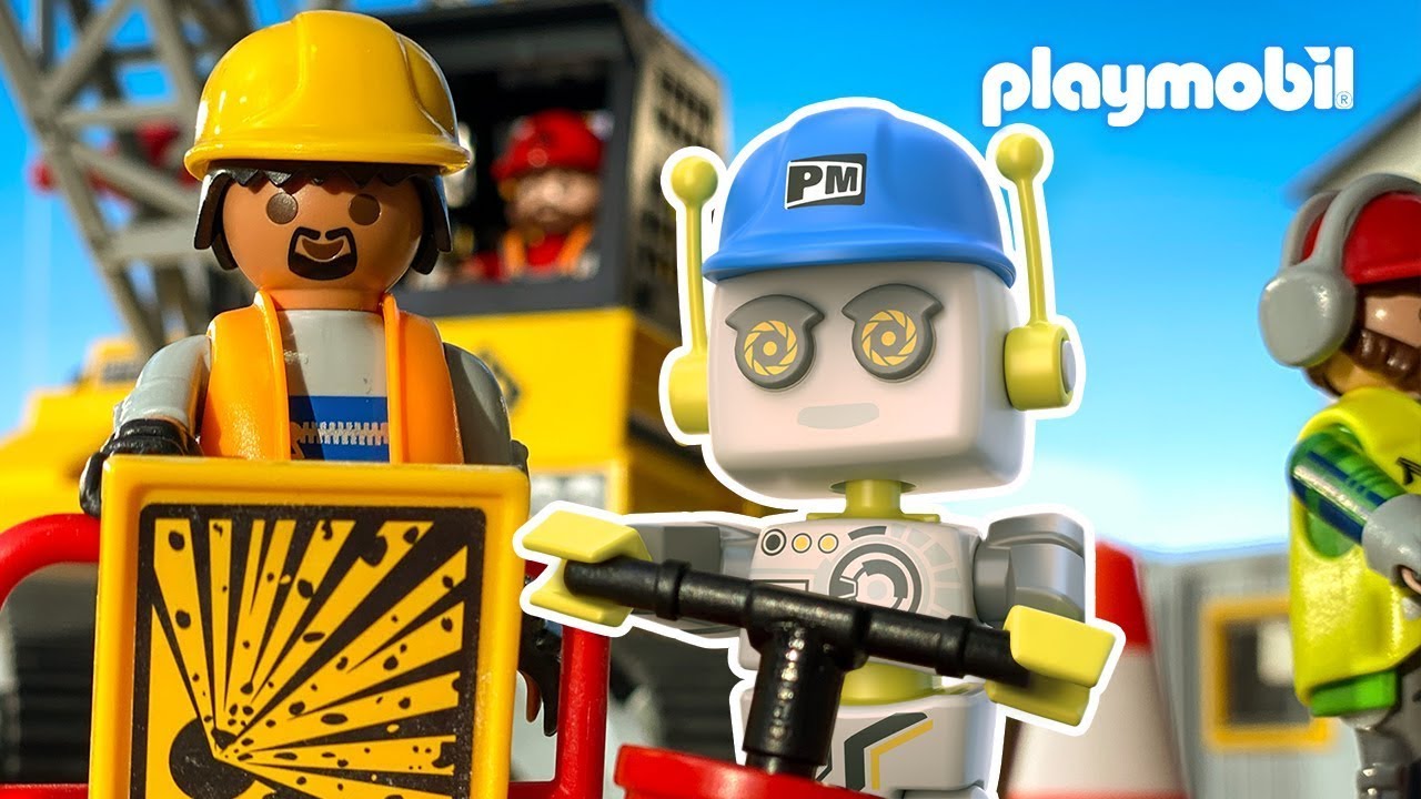 Was passiert auf einer großen Baustelle? | ROBert erklärt | PLAYMOBIL Kinderfilm