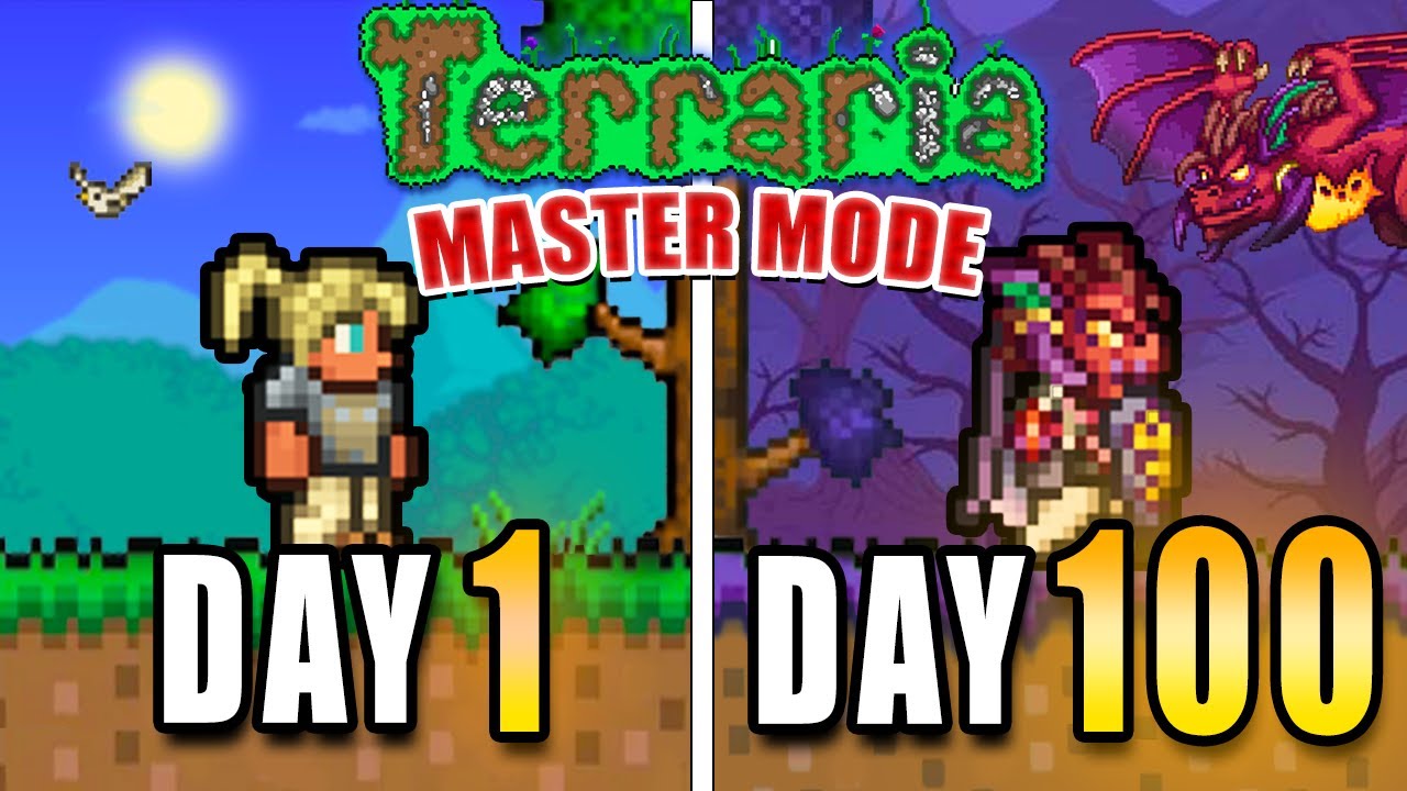 I Spent 100 Days in Terraria's HARDEST Difficulty... [Full Movie]