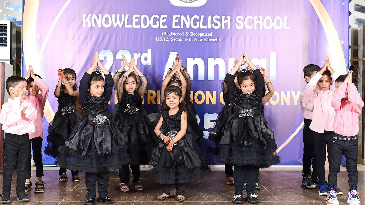 Five Little Fingers Poem | Nursery Performance | 23rd Annual Prize Distribution | Knowledge School