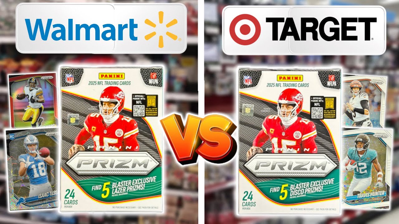 WALMART vs. TARGET (2025 Prizm Football Blaster Boxes)