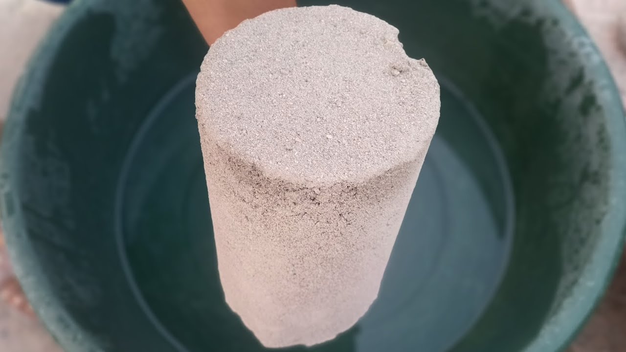 ASMR Very Soft Dusty 😍 Sand+Cement Bigg Cylinders Crumble on Lots Of Water 🌊💦🌀🌀💦💦🌀🌀🌀