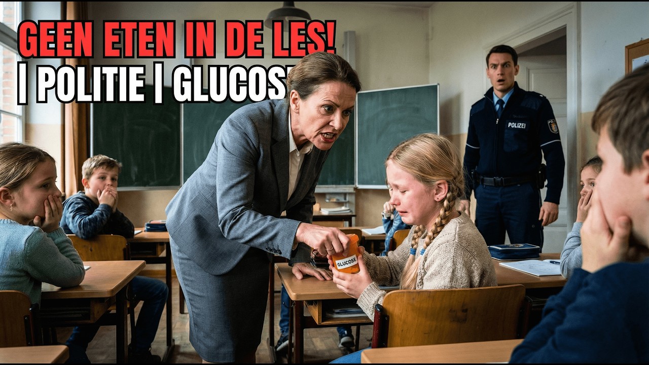 LERAAR PAKT DE TABLETTEN VAN EEN DIABETISCH KIND AF. DAN STORMT DE POLITIEAGENT NAAR BINNEN!