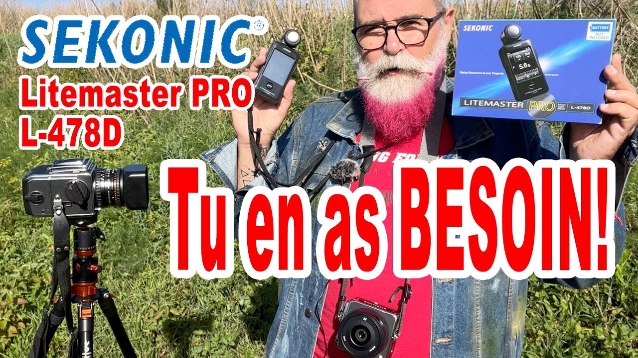 Essai Posemètre Sekonic Litemaster L-478D + viseur 5º - EN FRANÇAIS