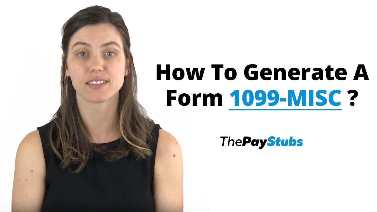 How To Generate A Form 1099-MISC ?