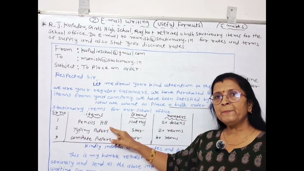 LEC-11 ONLINE ORDER EMAIL FORMATE MOST IMP FOR STD-11,12 ENGLISH GRAMMAR SERIES BY CHANDRIKA PATEL 