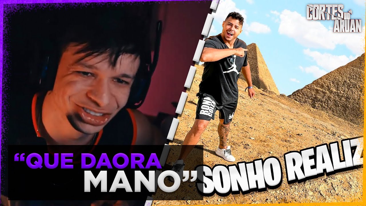 ARUAN REAGE A MEU MAIOR SONHO SE TORNOU REALIDADE CONHECI AS PIRÂMIDES 😭 (RENATO GARCIA)