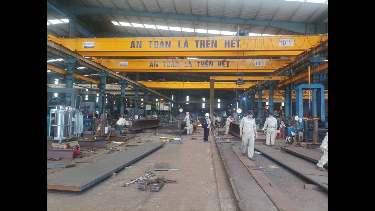Nghiệm thu 10 bộ cầu trục 10 tấn tại KCN Tràng Duệ, Hải Phòng