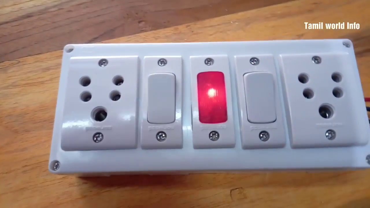 extension wire box tamil | ho to connect 2 socket 2 switch | switch socket connection tamil