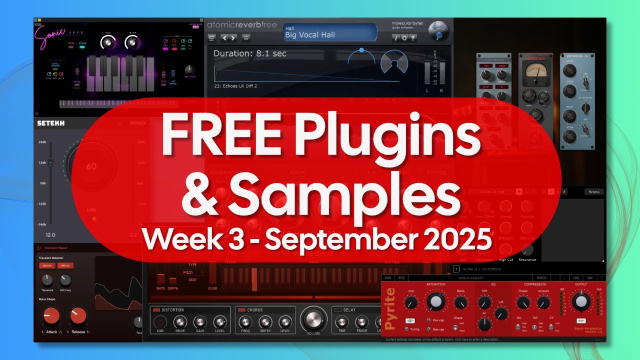 Free Plugins and Samples | Week 3 September 2025 | No Talking