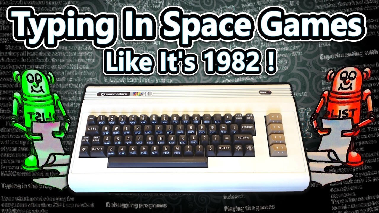 Набираю текст в космических играх, как в 1982 году!