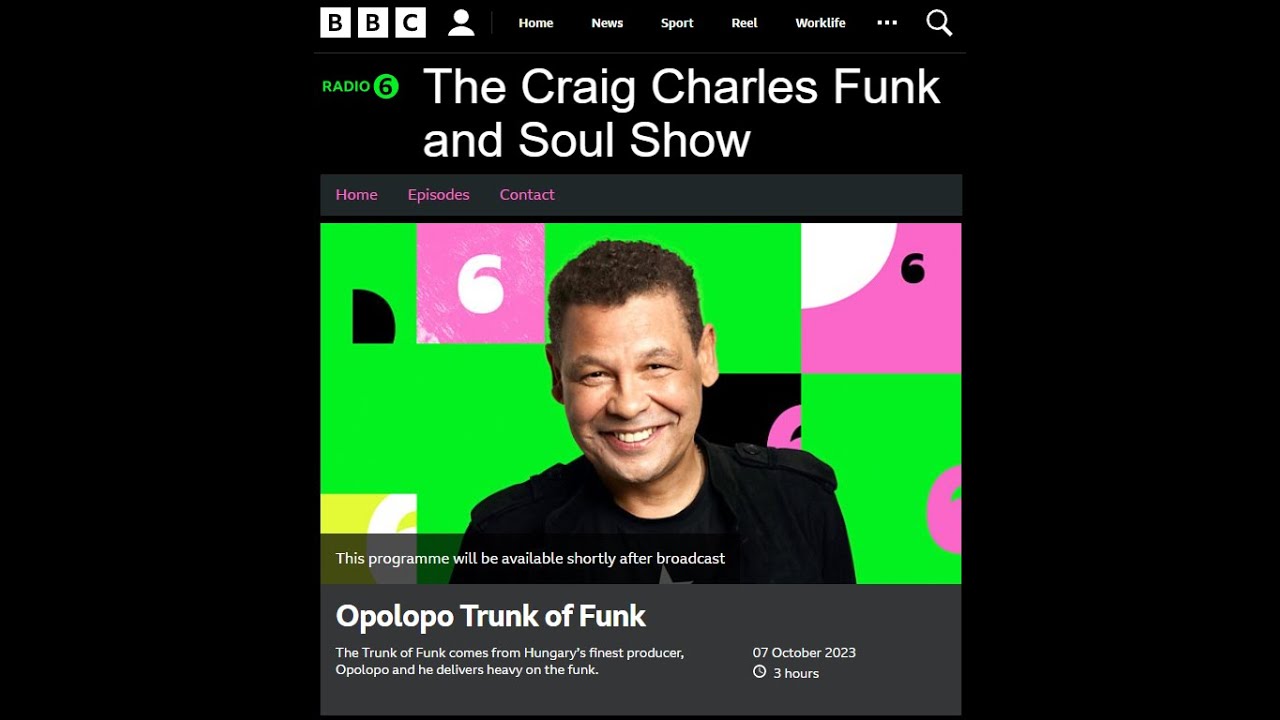 OPOLOPO Trunk Of Funk Mix for Craig Charles