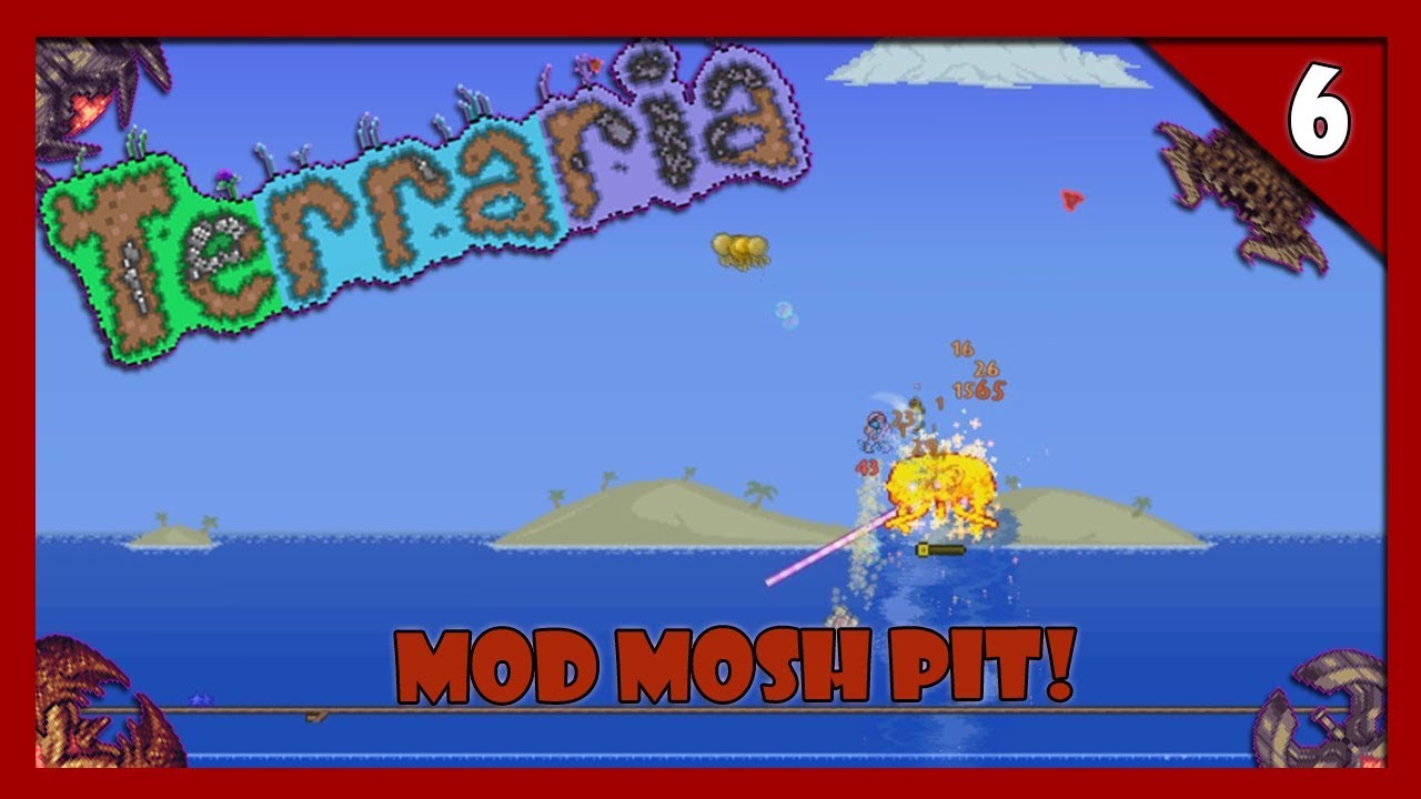 Terraria Mod Moshpit 6! The Illusive Goblin and The Jellyfish Queen!