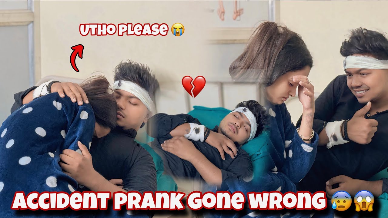 Accident Prank On My Girlfriend 😰 || Ro Ro Kar Bura Haal Hogaya 😭❤️‍🩹 || Khushmit