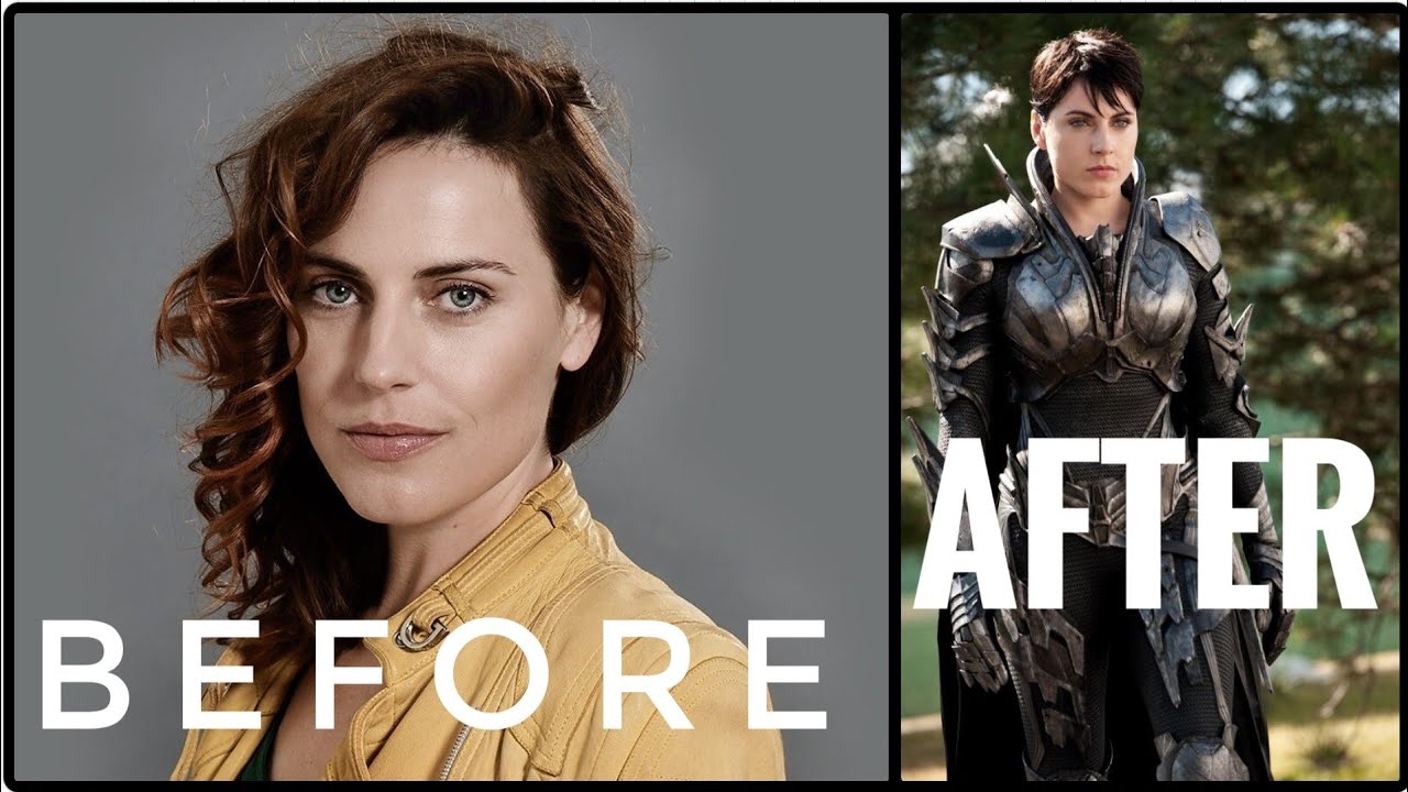 Antje Traue aka Faora UI Superman's Villain Working Out