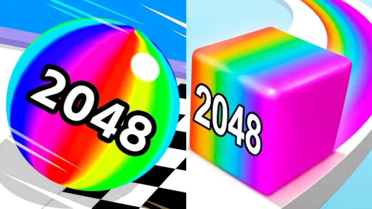 Ball Run 2048 VS Jelly Run 2048 Satisfying ASMR Gameplay (Android,ios) (New Update)