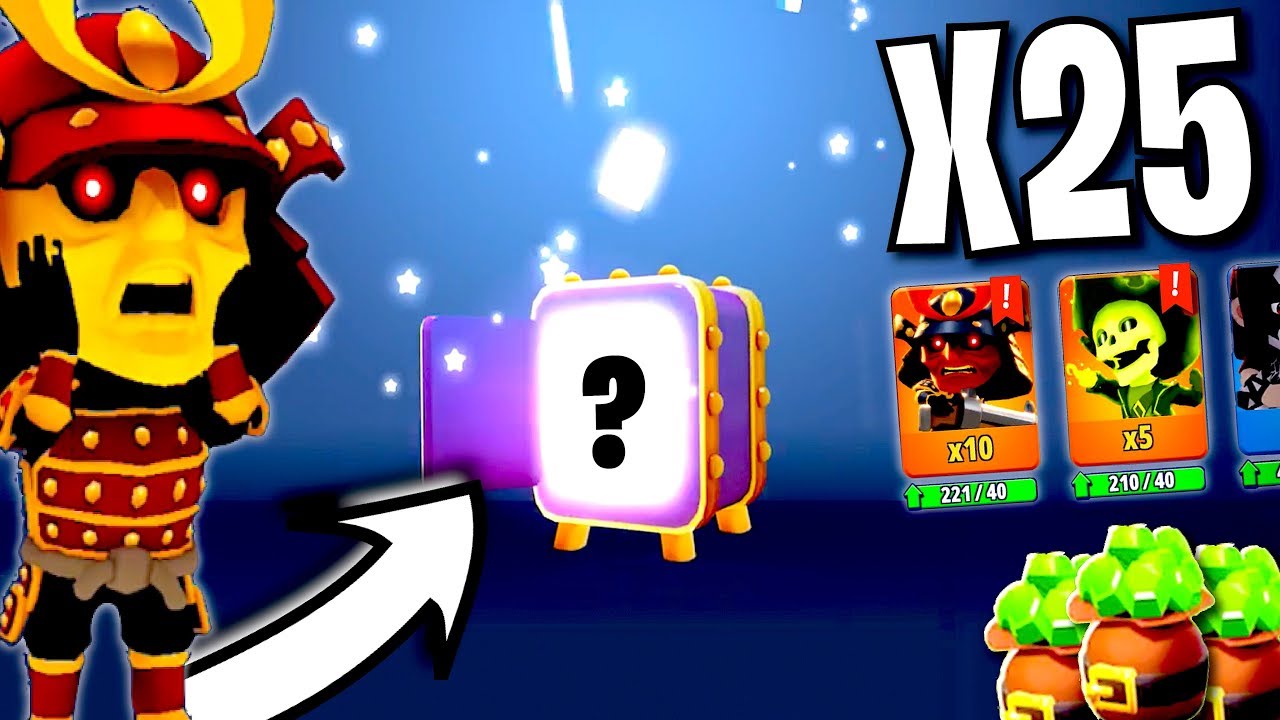 Battlelands Royale - SO LUCKY! Opening 25 Battle Boxes! WE UNLOCKED GOLD HIDEYOSHI! (Season 5 Games)