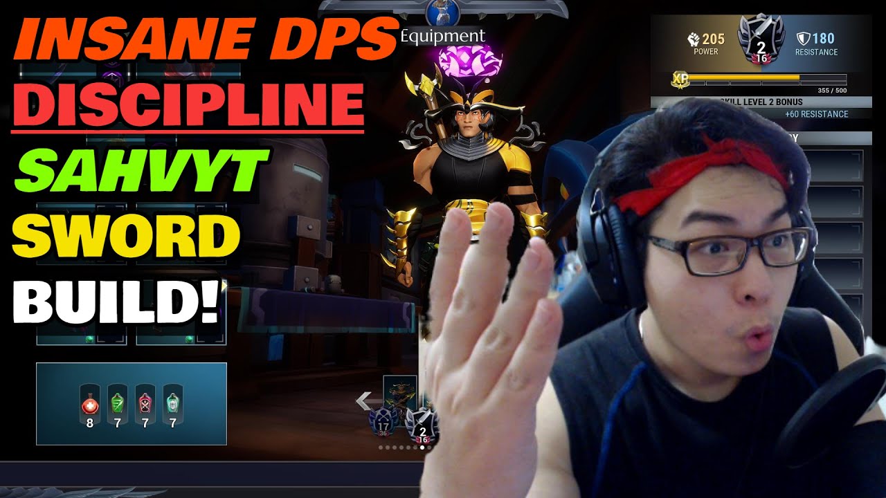 TOP DPS! - Dauntless Discipline Sahvyt Sword Build for End Game - Patch 1.8.3.
