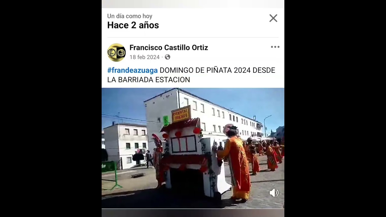 #frandeazuaga RECUERDOS DÉL DOMINGO DE PIÑATA DE HACE DOS AÑOS CON FECHA DE HOY