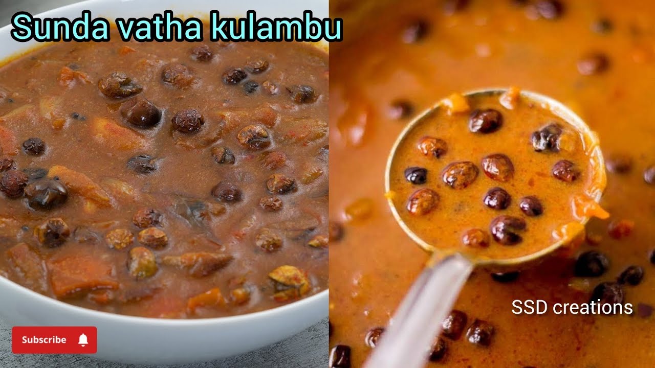 Sunda vatha kulambu|Vatha kulambu|Puli kulambu|Kulambu|வத்தல் குழம்பு|hotel style vatha kulambu|Food