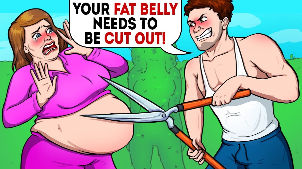 Husband wanted to get rid of my fat with scissors