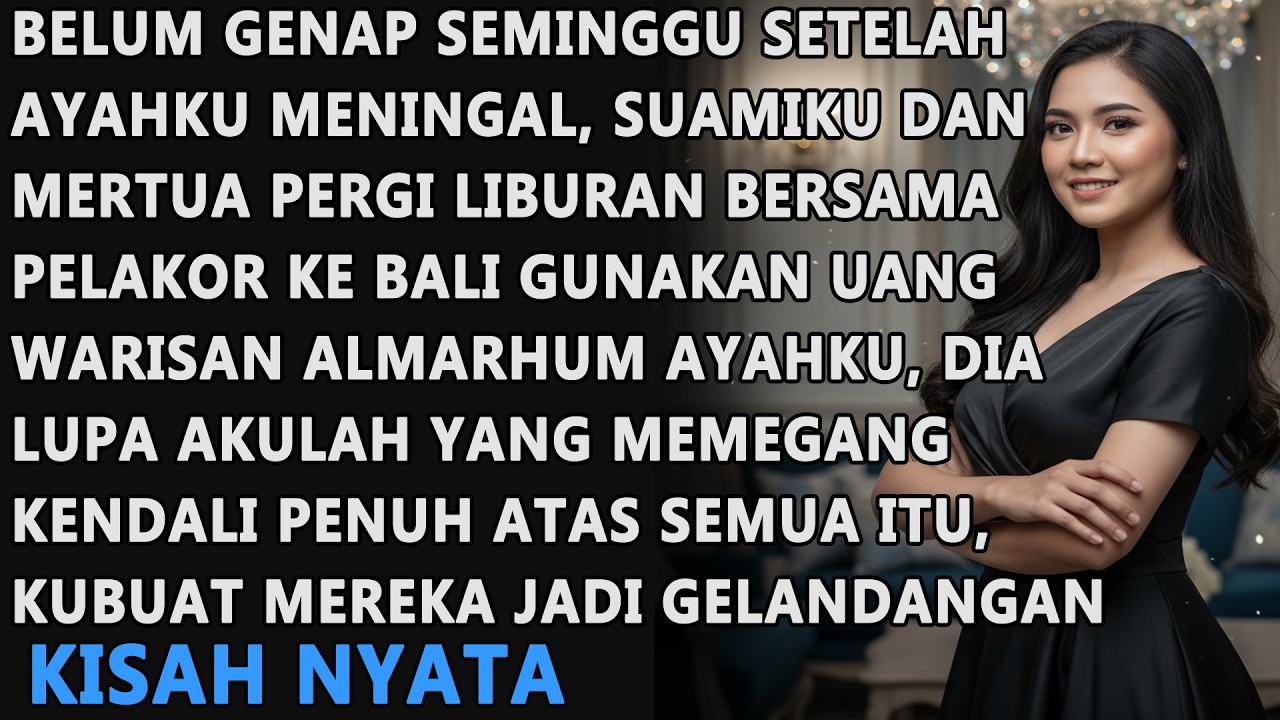 TEGA BELUM GENAP SEMINGGU SETELAH AYAHKU MENINGGAL, SUAMIKU MERTUA DAN PELAKOR MALAH LIBURAN KE BALI