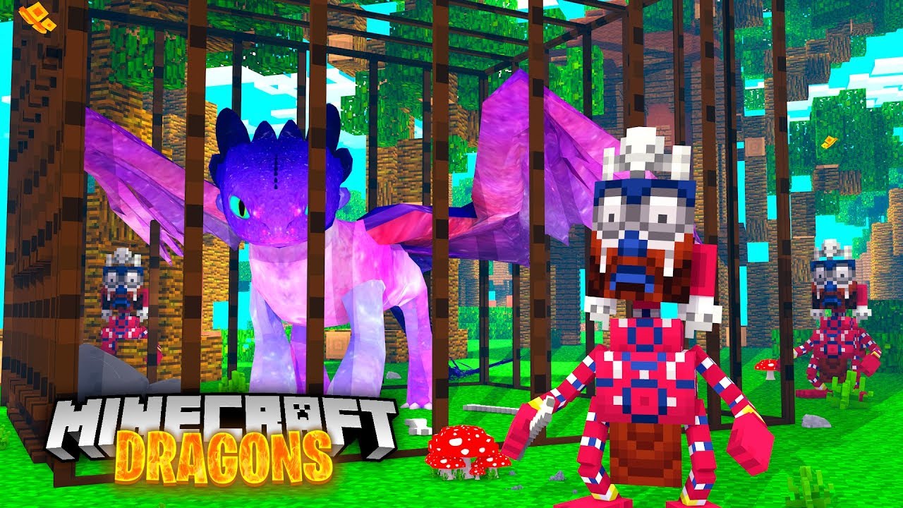 МЫ НАШЛИ НАШЕГО ГАЛАКТИЧЕСКОГО ДРАКОНА ЭКОН! - Minecraft Dragons