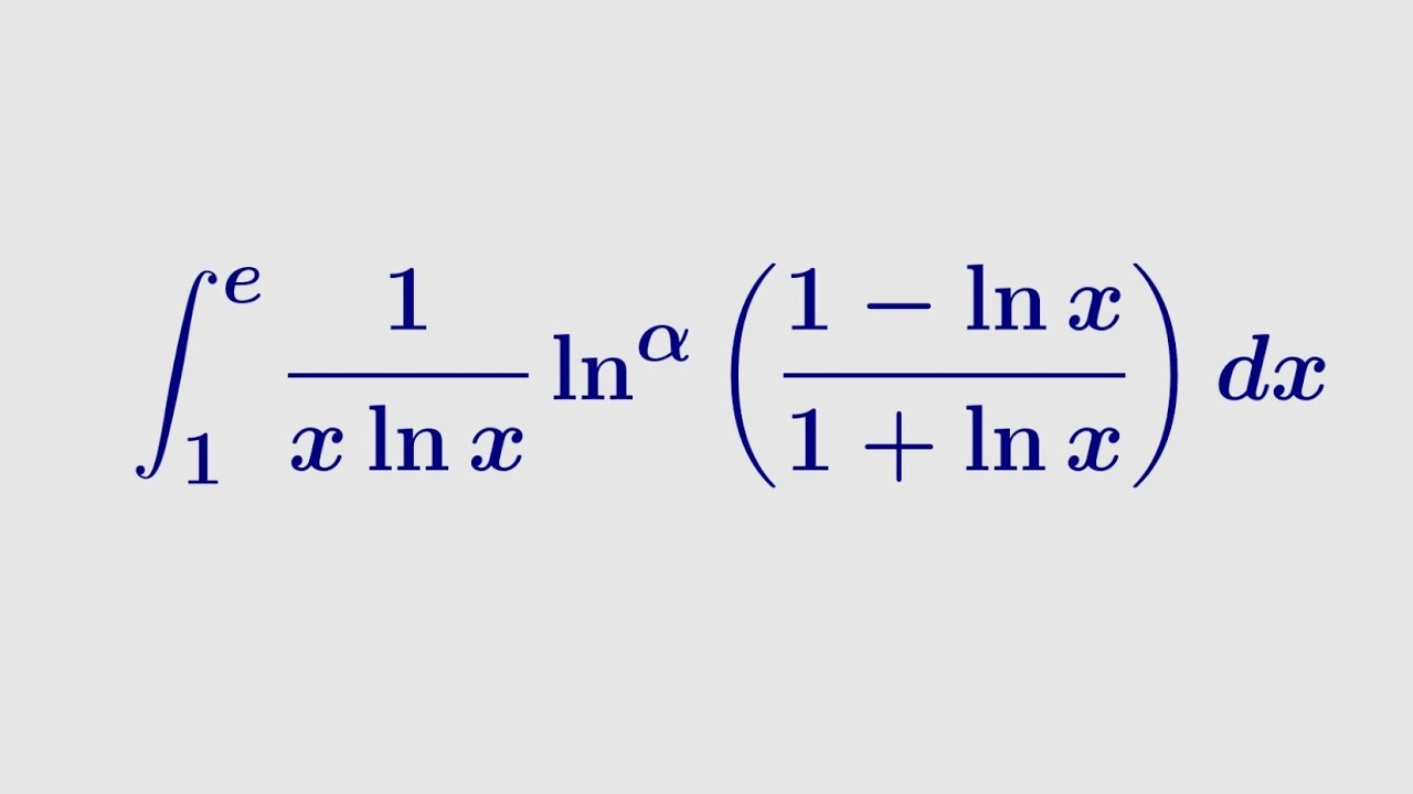 A WILD integral with a beautiful result!