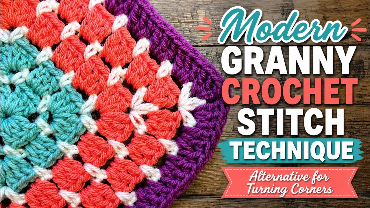 UPDATED Crochet Modern Granny Corner Alternative