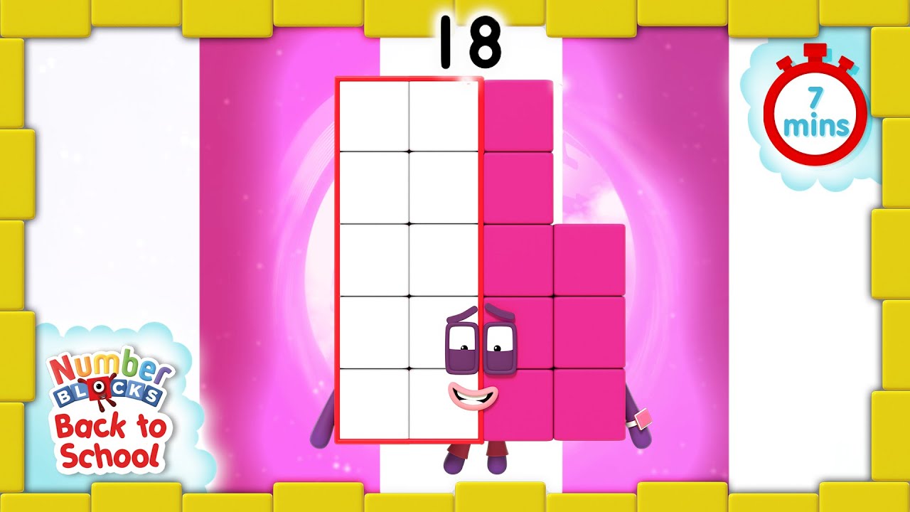 @Numberblocks- #BacktoSchool | All the Best Eighteen Moments | Learn How to Count