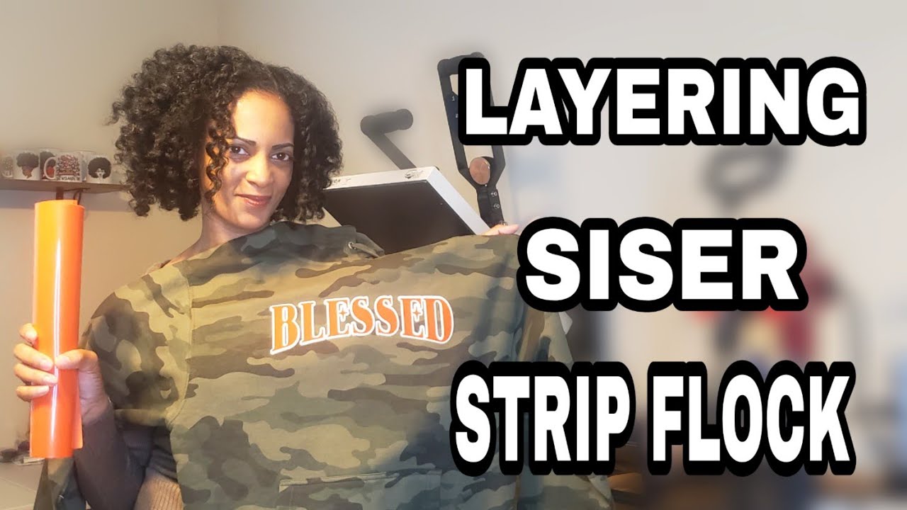 Layering Siser Strip Flock on Strip flock With My Heat 16x20 Heat Press!