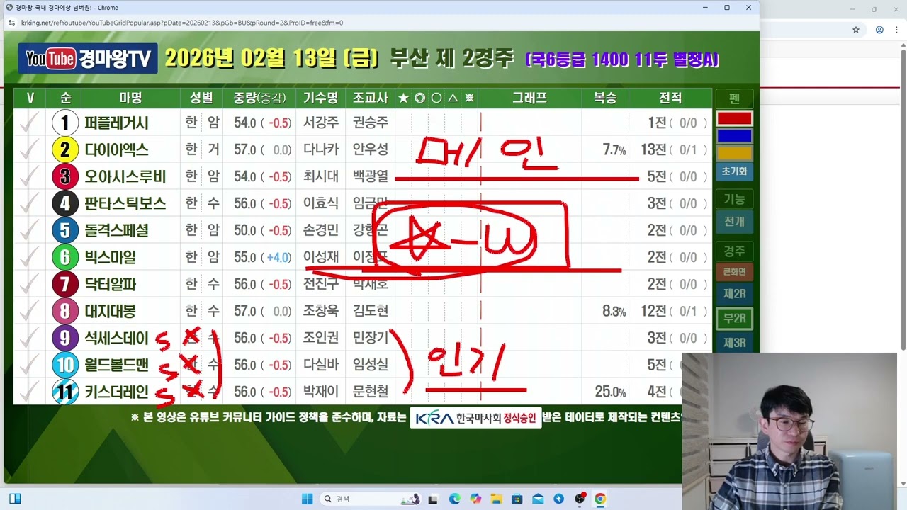 2월 13일 금요일 방송 (자금확보했고/엎어때렷/무조건이겨야됩니다/명절을앞두고총력전갑니다/감사합니다)
