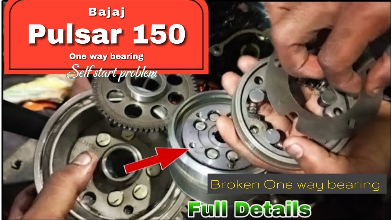 Pulsar 150 - Self One-way bearing problem & Solution #One-way bearing setting and details