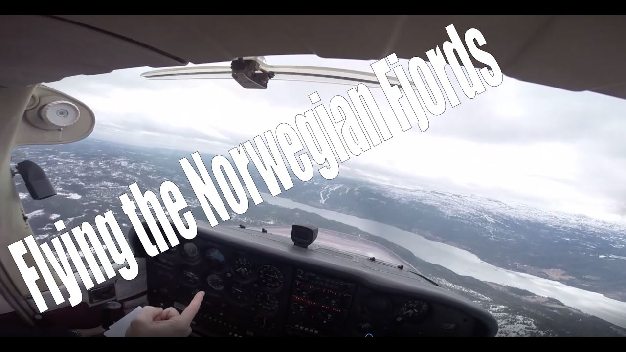 Flying the Norwegian fjords