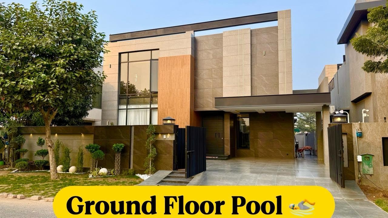 Ultra Luxury 1 Kanal House For Sale | Ground Floor Swimming Pool | DHA Phase 7 Sector R | Brand New